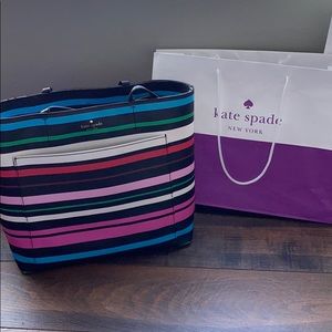 Striped Kate spade bag!